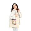 Retro “Spooky Season” Ghost Flower Field Tote