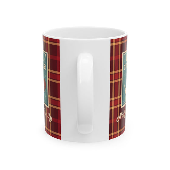 Deck The Halls, Not Your Family – Retro Snowman Mug