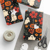 Halloween Wrapping Paper, Fun Ghosts and Pumpkins, Perfect for Gift Wrapping, Party Decor, Fall Celebrations, Spooky Season