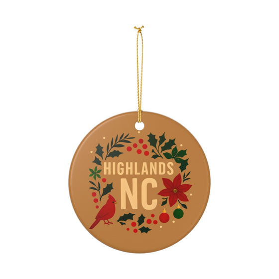 Highlands NC Cardinal Ornament