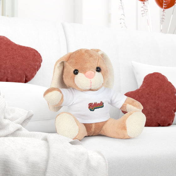 Highlands Plush Stuffed Animals with 'Highlands' T‑Shirt