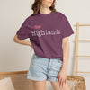 Highlands North Carolina Shirt  “The Highlands” Scribble Tee  Local Humor Graphic T-Shirt
