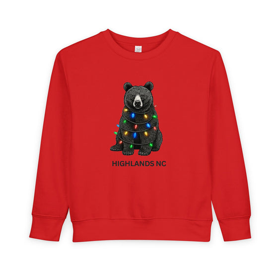 Highlands NC Bear Christmas Sweatshirt