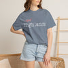 Highlands North Carolina Shirt  “The Highlands” Scribble Tee  Local Humor Graphic T-Shirt