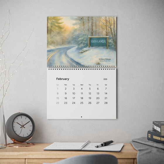 Highlands Scenic Wall Calendar (2026)