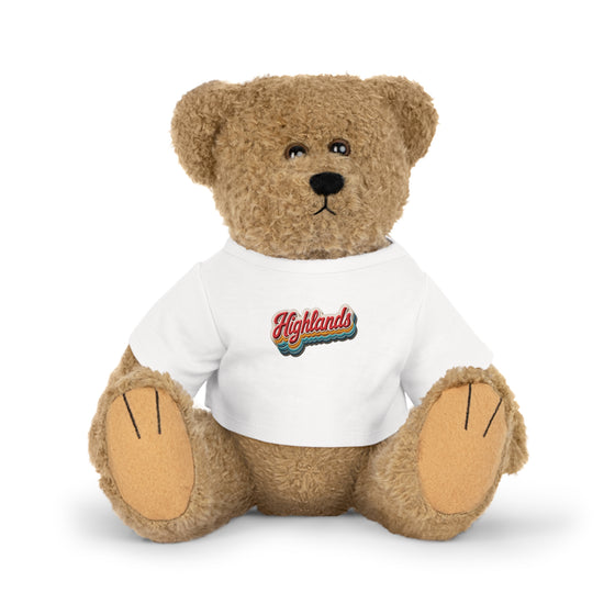 Highlands Plush Stuffed Animals with 'Highlands' T‑Shirt