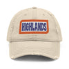 Highlands Embroidered Distressed Dad Hat