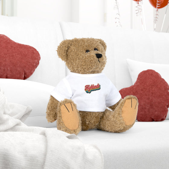 Highlands Plush Stuffed Animals with 'Highlands' T‑Shirt