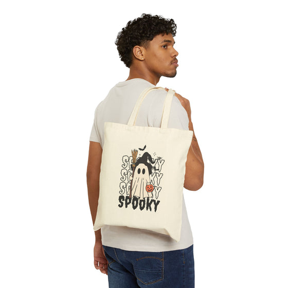 Spooky-Cute Witch Ghost Halloween Tote