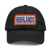 Highlands Embroidered Distressed Dad Hat