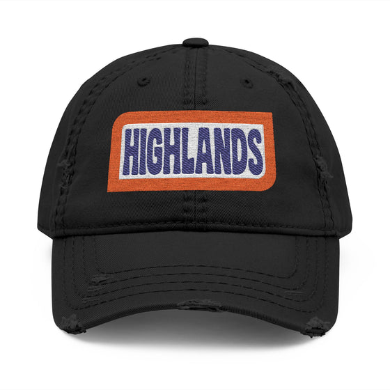 Highlands Embroidered Distressed Dad Hat