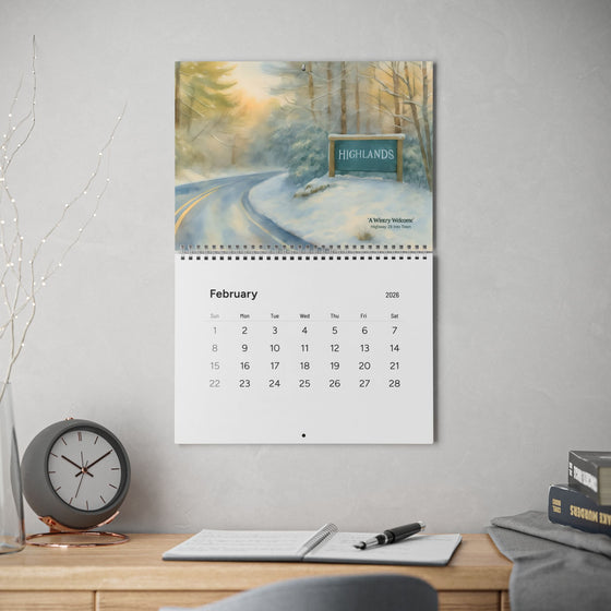 Highlands Scenic Wall Calendar (2026)