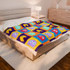 Pac-Man Themed Plush Blanket – Cozy Retro Arcade Vibes