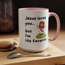  Jesus Loves You, But I’m His Favorite – Sassy Faith Mug (15 oz)