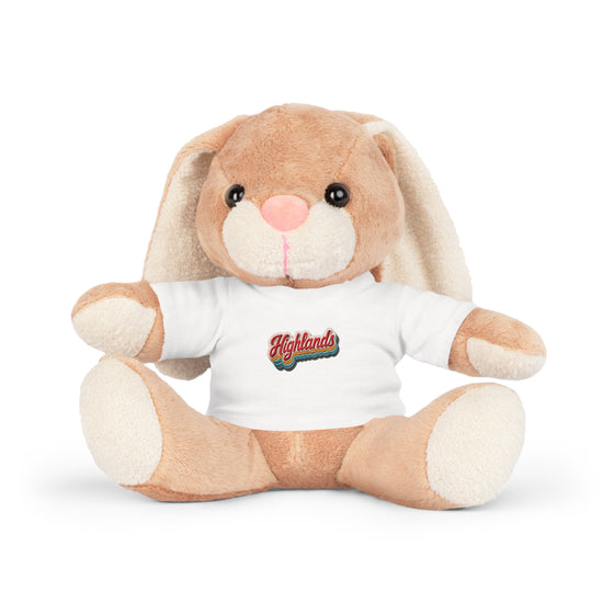 Highlands Plush Stuffed Animals with 'Highlands' T‑Shirt