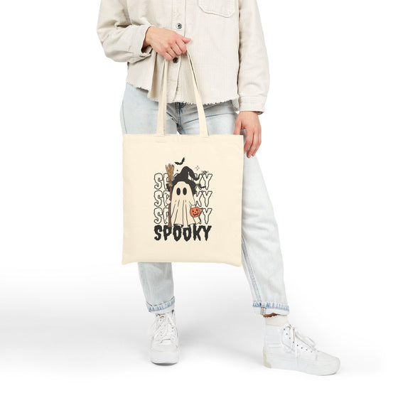 Spooky-Cute Witch Ghost Halloween Tote