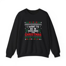  Highlands NC Christmas Sweatshirt - Unisex Ugly Christmas Sweater Style, Cozy Holiday Crewneck