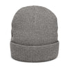 Highlands Embroidered Beanie — Ribbed Knit Winter Hat
