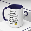 Sassy Faith Mug – “When the Devil Reminds You of Your Past, Remind Him of His Future” (15 oz)