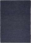 Natural Jute Rug - Navy