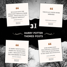  Magical Real Estate Quote Post Pack – Harry Potter Edition (31 Templates)